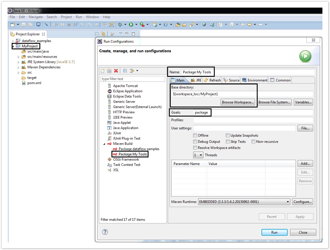 Building your tool JAR in Eclipse Using Maven